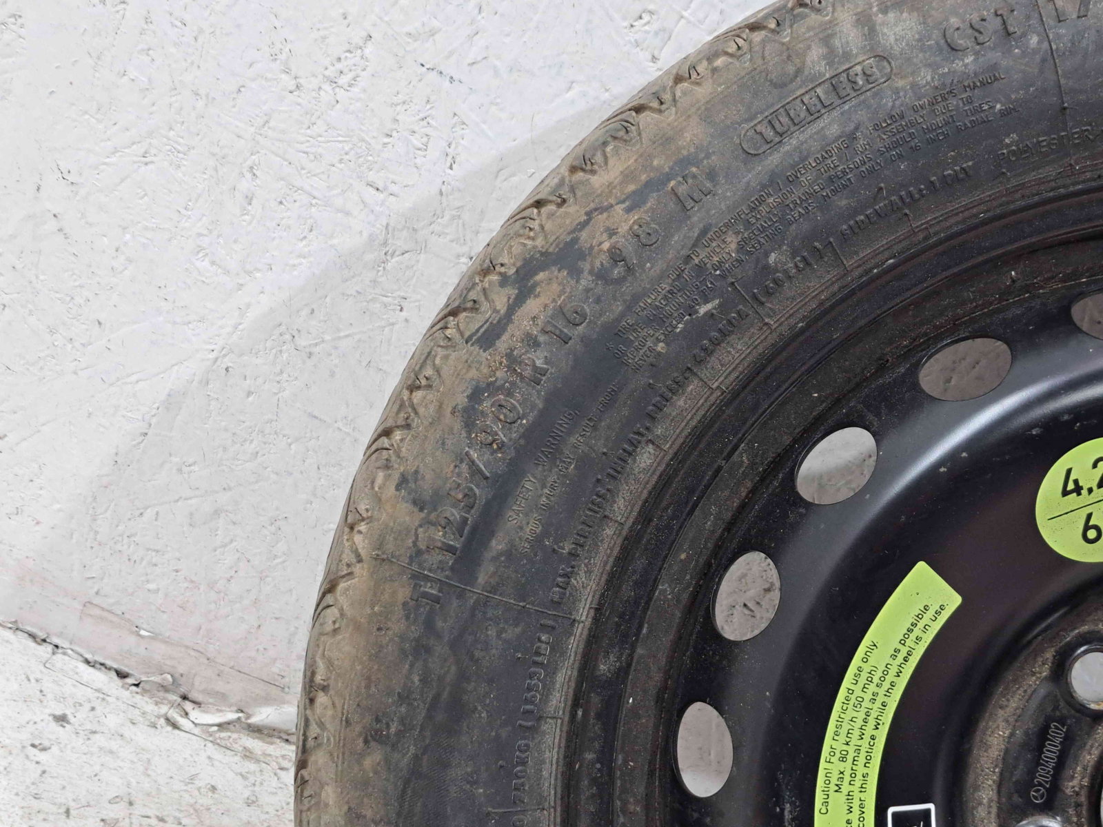 Roata rezerva Mercedes Clasa C (W203) [Fabr 2000-2007] - imagine 3