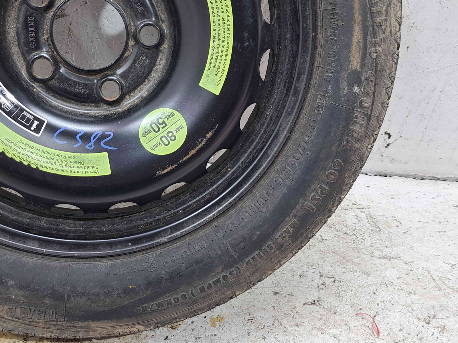 Roata rezerva Mercedes Clasa C (W203) [Fabr 2000-2007] - imagine 4