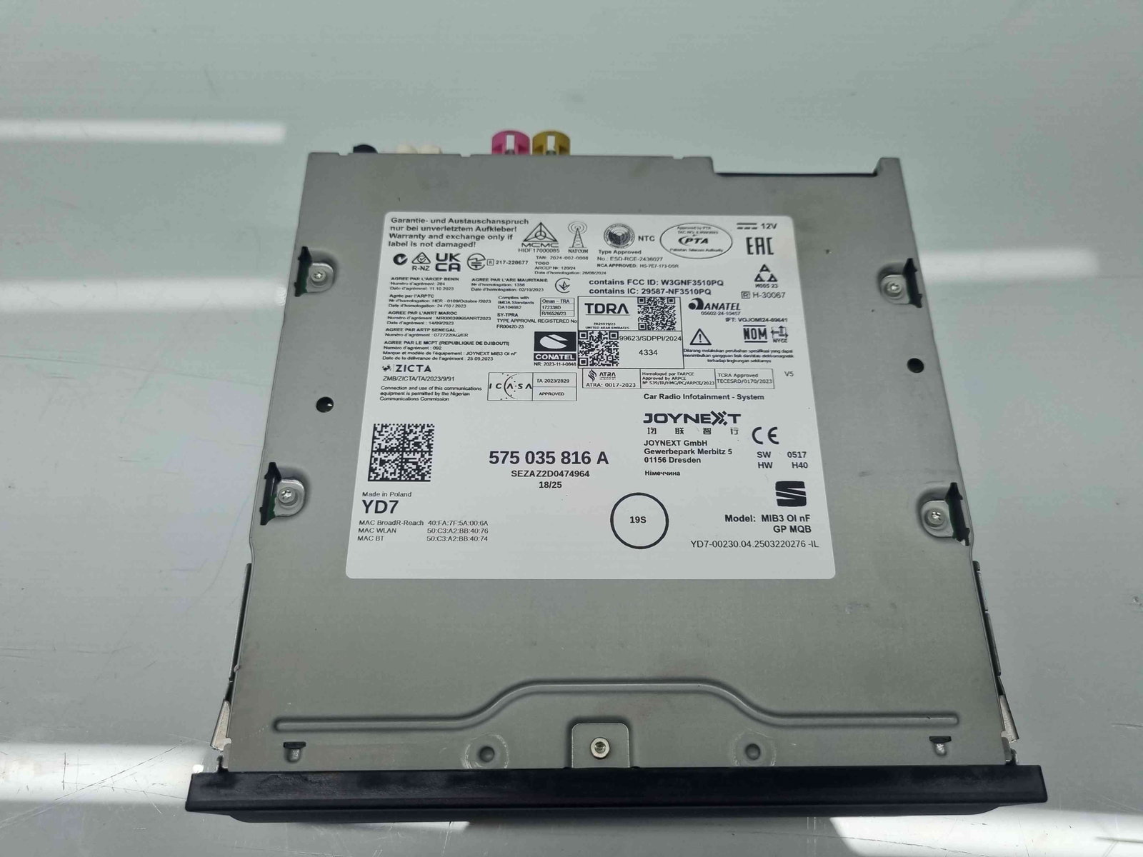 Unitate multimedia Seat Ibiza 6 (KJ1) Facelift [Fabr 2017-prezent] 575035816A - imagine 2