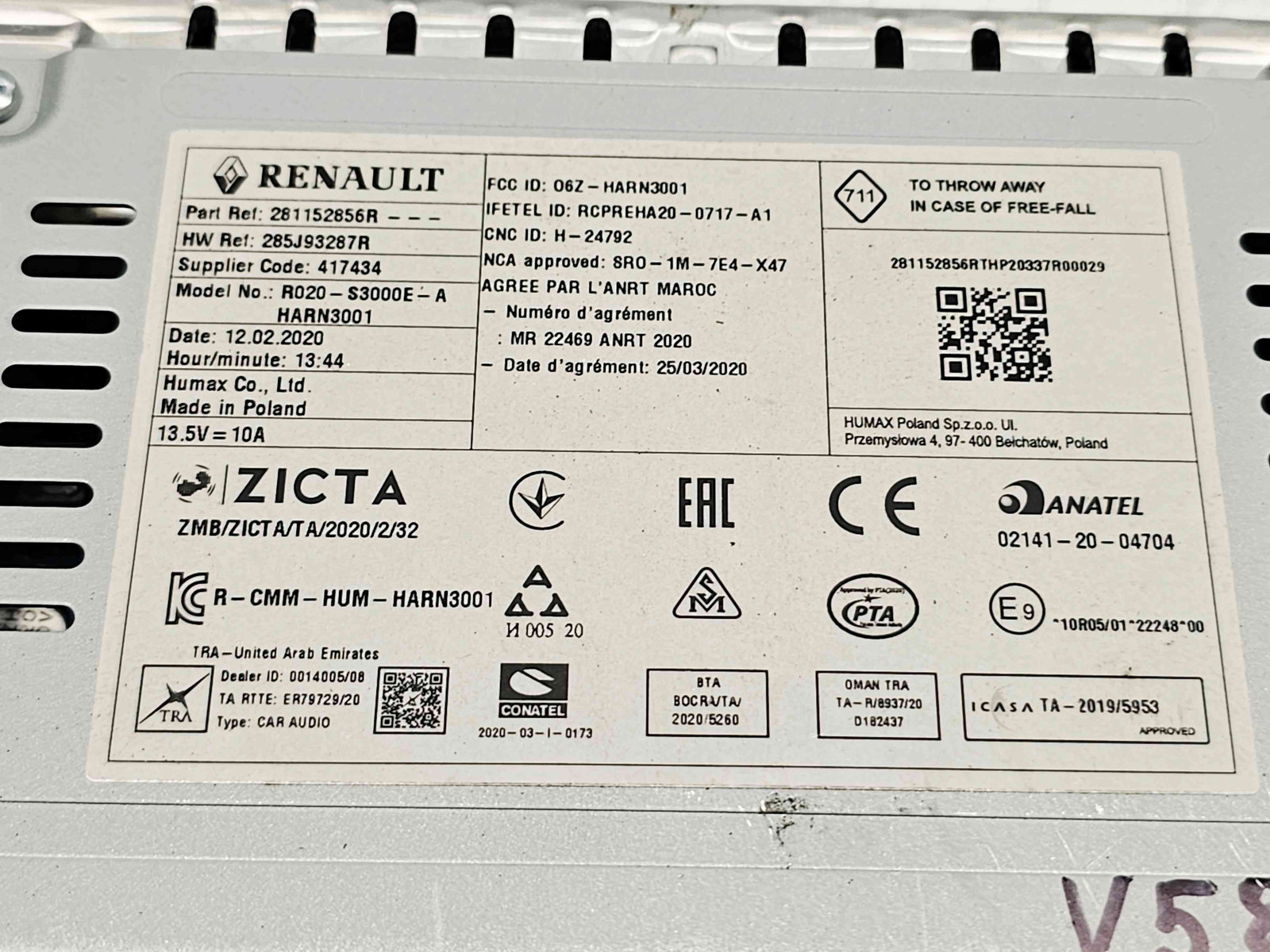 Unitate multimedia Dacia Sandero 3 [Fabr 2020-prezent] 281152856R - imagine 2