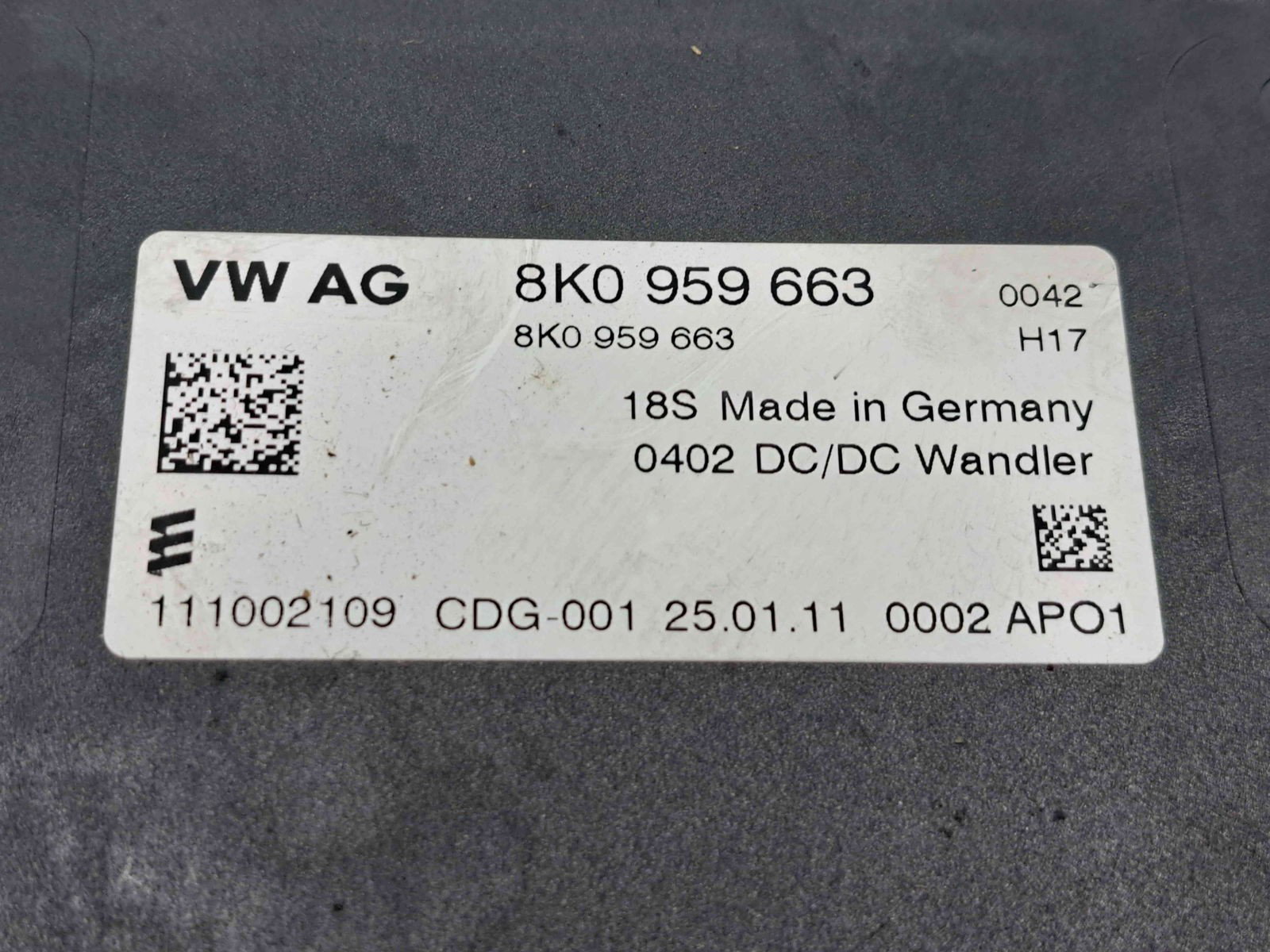 Modul confort AUDI A6 (4G5, C7) [Fabr 2011-2017] 8K0959663 - imagine 3