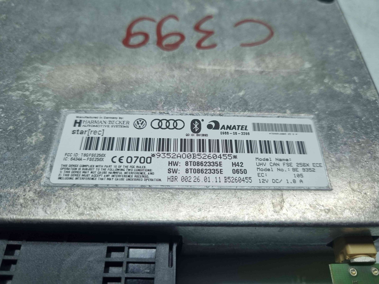 Modul bluetooth AUDI A4 (8K2, B8) [Fabr 2008-2015] 8T0862335E - imagine 2