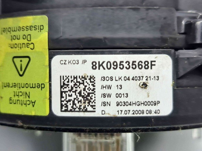  Spirala volan Audi A4 (8K2, B8) [Fabr 2008-2015] 8K0953568F 