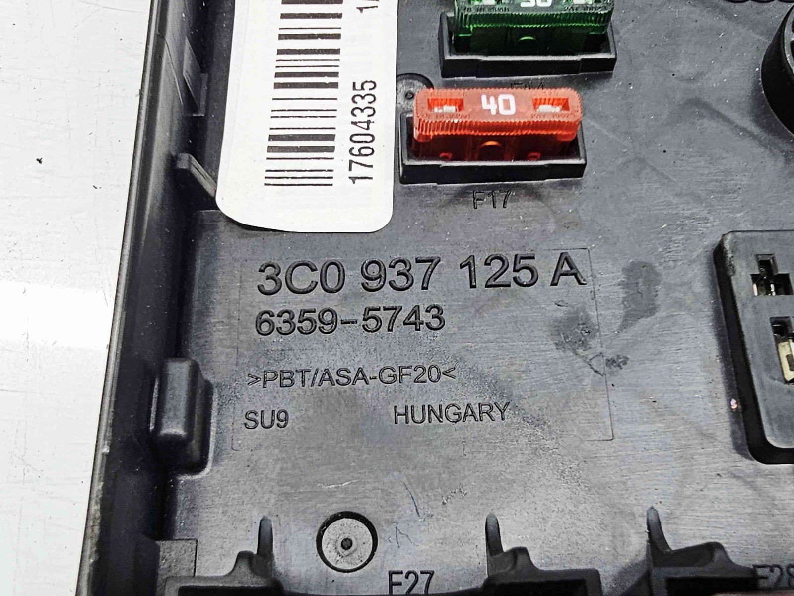 Panou sigurante Volkswagen Tiguan (5N) [Fabr 2007-2016] 3C0937125A - imagine 3