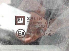 Geam usa stanga fata OEM Opel Corsa C (F08, F68) [Fabr 2000-2005] 1.2 cdti