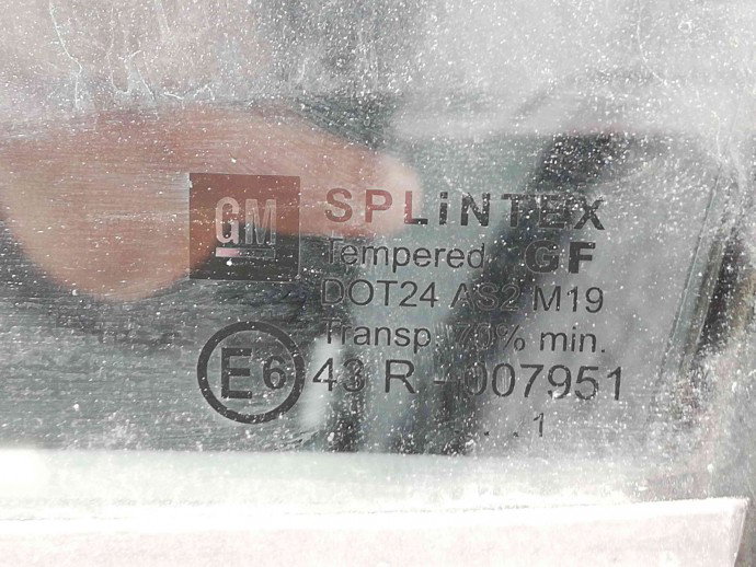 Geam usa stanga spate OEM Opel Corsa C (F08, F68) [Fabr 2000-2005] 1.2 cdti