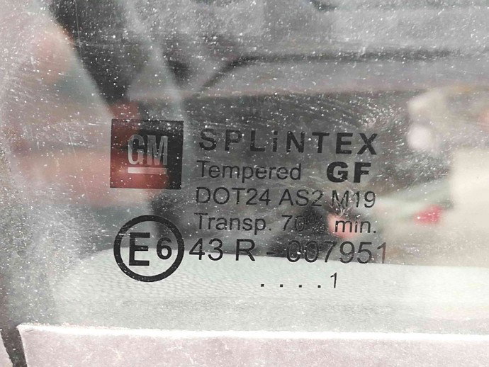 Geam usa dreapta fata OEM Opel Corsa C (F08, F68) [Fabr 2000-2005] 1.2 cdti