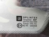 Geam fix usa dreapta spate OEM Opel Corsa C (F08, F68) [Fabr 2000-2005] 1.2 cdti