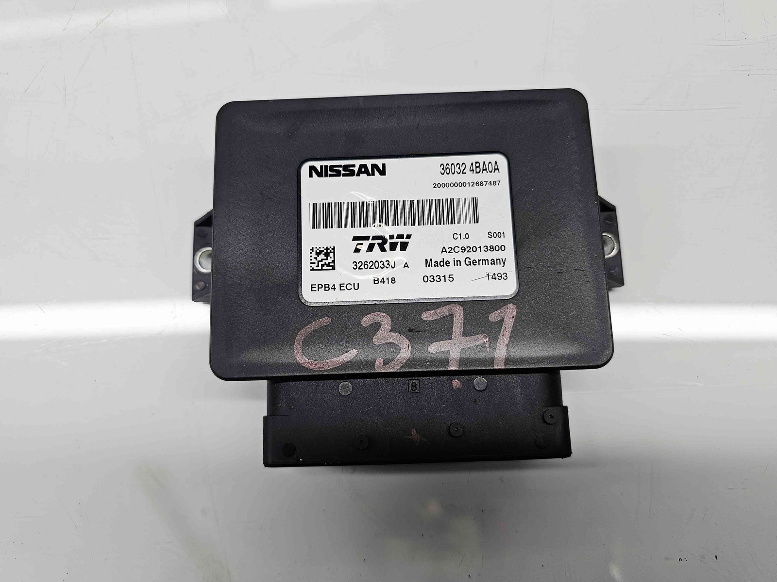 Calculator frana de mana Nissan Qashqai (2) [Fabr 2013-2017] 36032 4BA0A 1.5 DCI K9K 81KW / 110CP - imagine 1