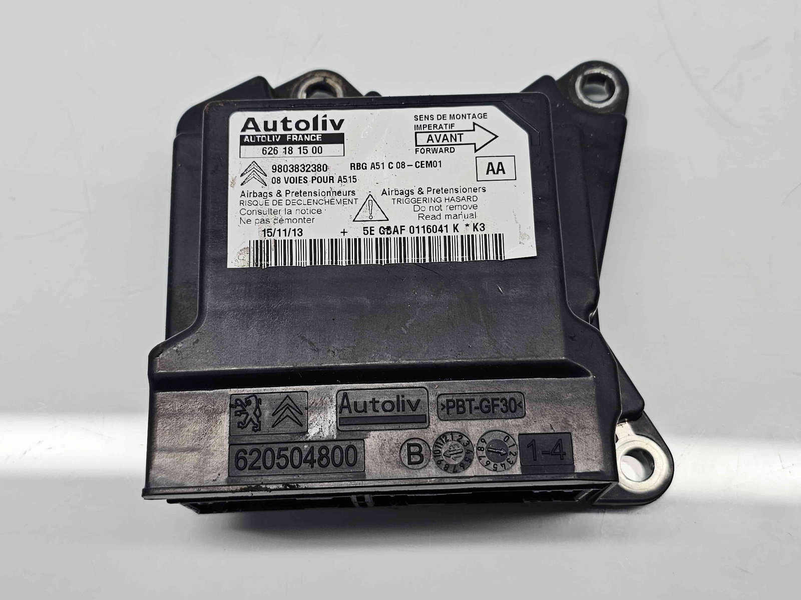 Calculator airbag Citroen DS3 [Fabr 2009-2015] 9803832380 1.6 HDI DV6DTED 68KW / 92CP - imagine 1