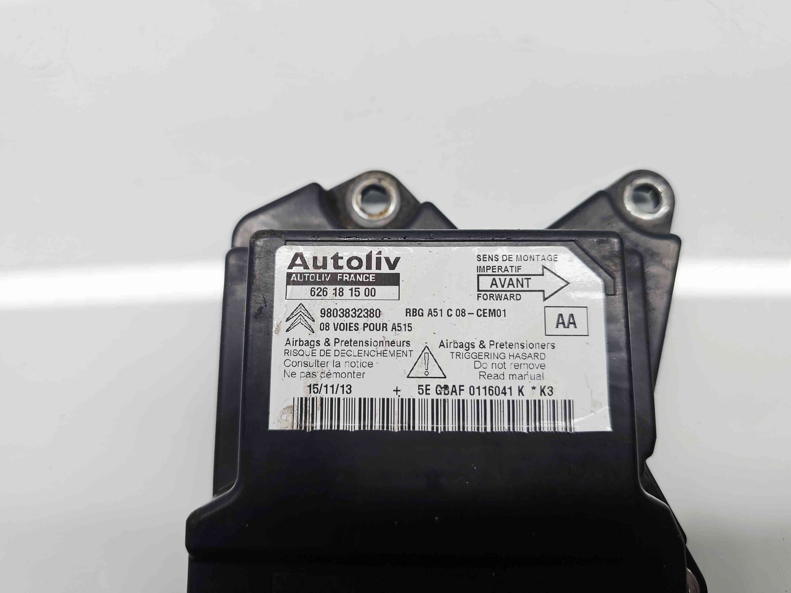 Calculator airbag Citroen DS3 [Fabr 2009-2015] 9803832380 1.6 HDI DV6DTED 68KW / 92CP - imagine 4