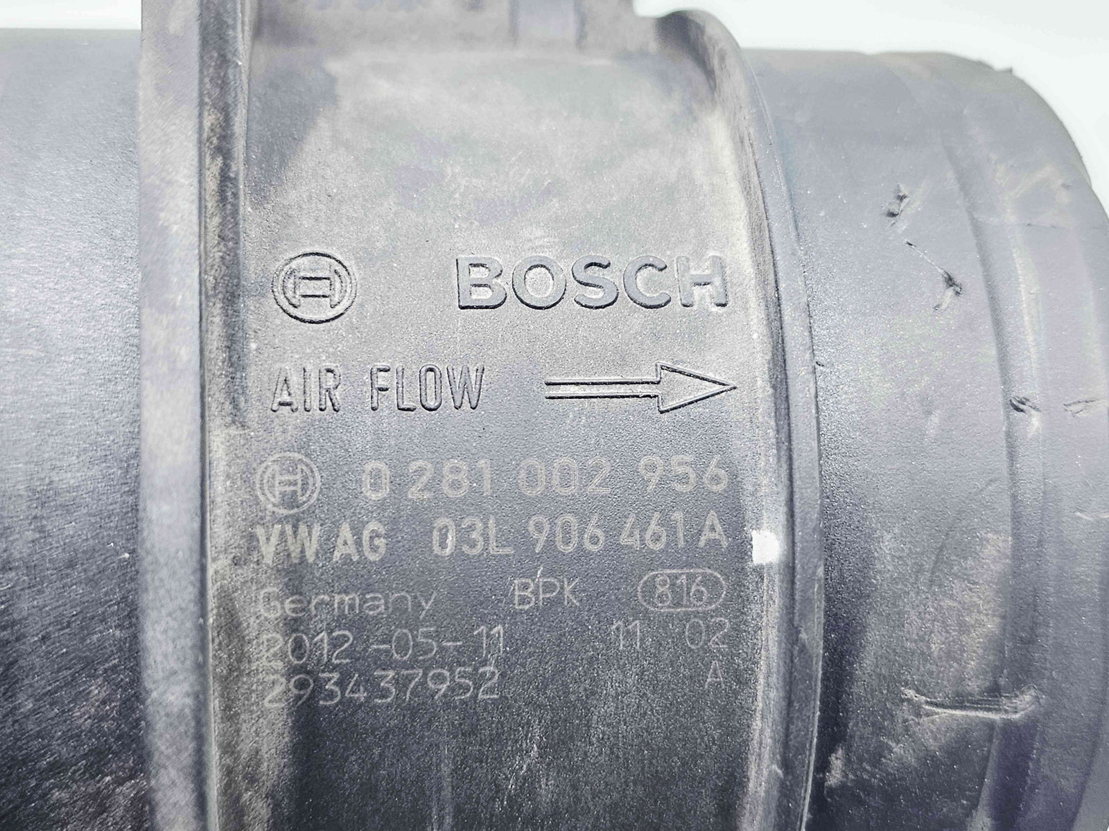 Debitmetru aer Audi A5 Sportback (8TA) Facelift [Fabr 2009-2015] 03L906461A 2.0 TDI CGLC 130KW / 177CP - imagine 2