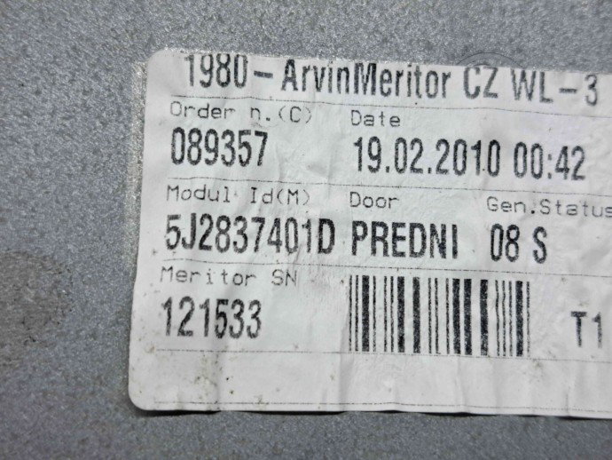 Macara electrica geam stanga fata Skoda Fabia 2 Combi (5J, 545) [Fabr 2007-2014] 5J2837401D