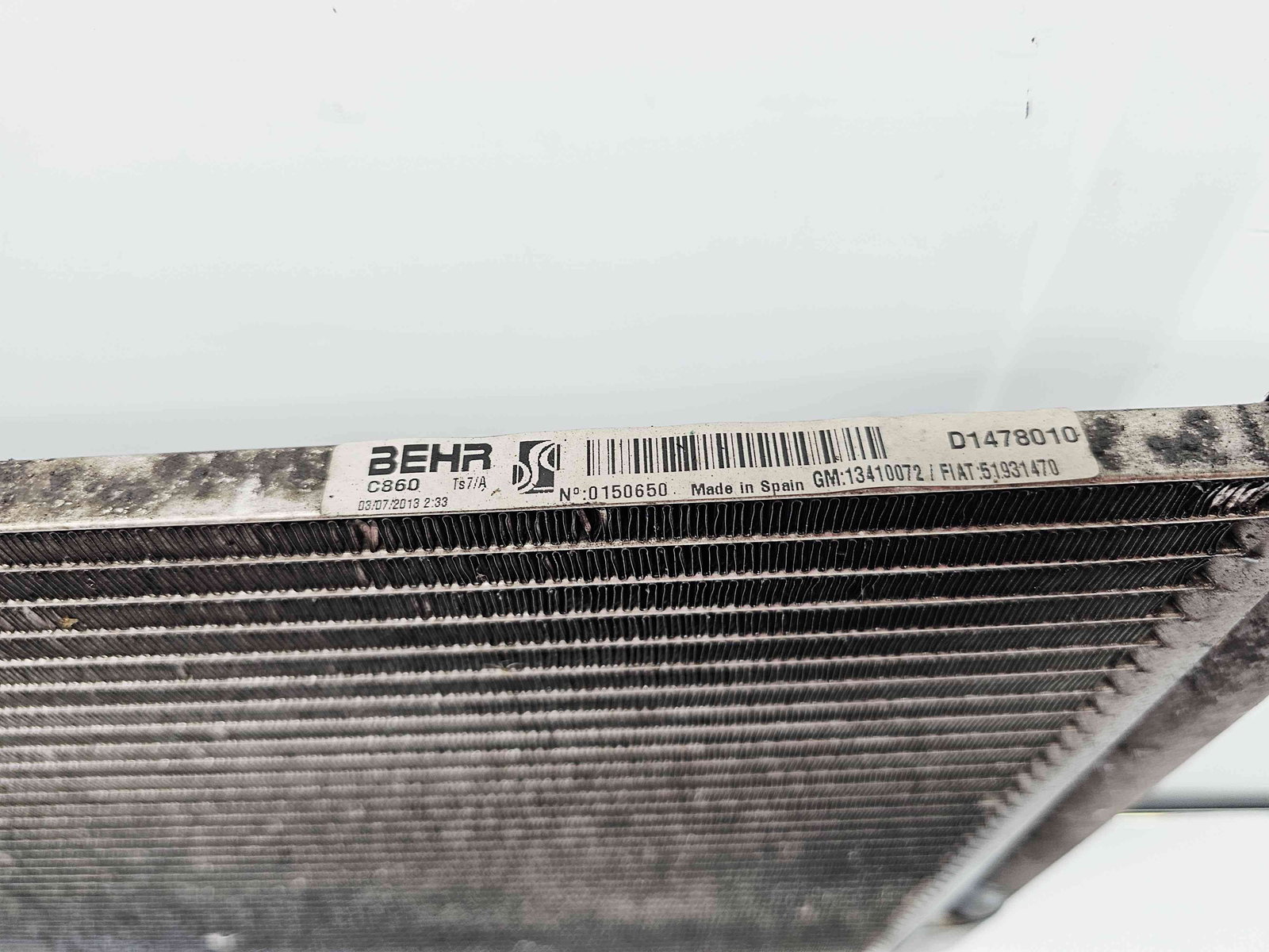 Radiator clima / AC Opel Corsa D [Fabr 2006-2013] 13410072 1.2 Benz A12XER 63KW / 85CP - imagine 7