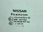 Geam usa dreapta fata Nissan Qashqai Facelift (2) [Fabr 2009-2013] OEM