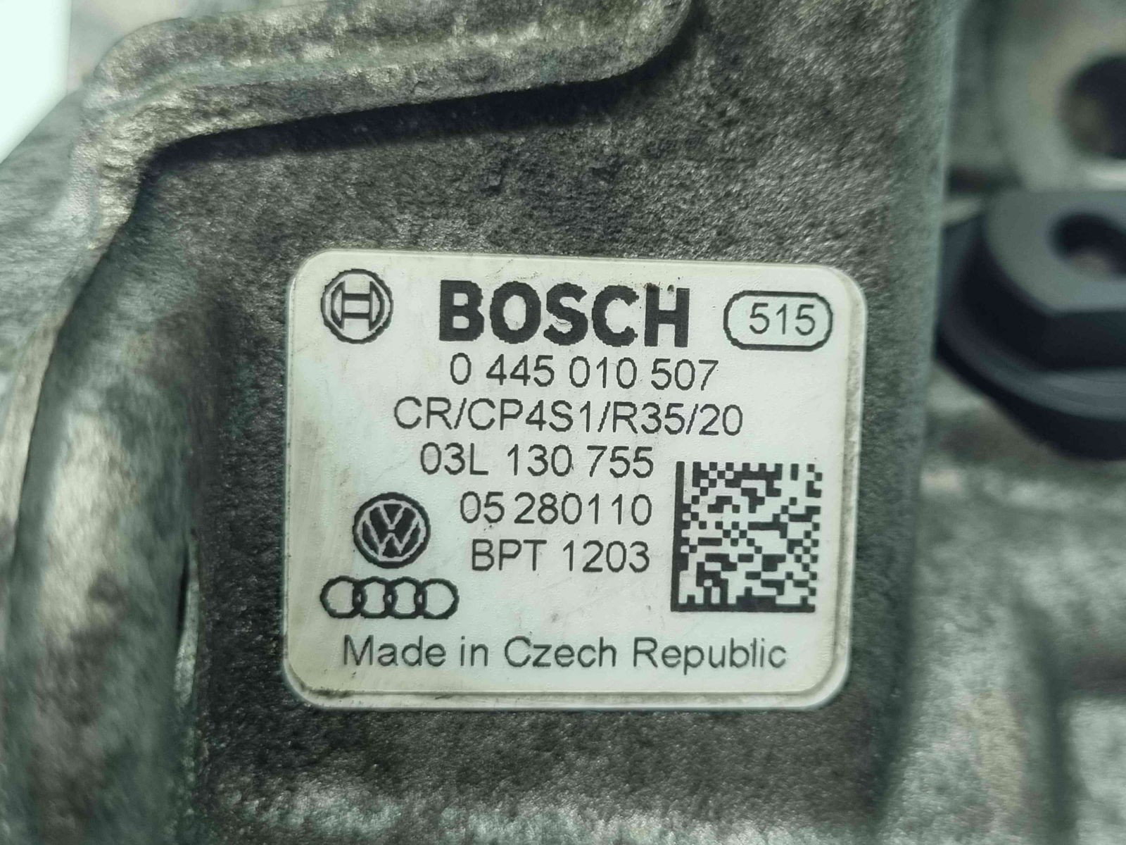 Pompa inalta presiune AUDI A4 (8K2) [Fabr 2008-2015] 03L130755 / 0445010507 / 05280110 2.0 TDI CBBB 125KW / 170CP - imagine 2