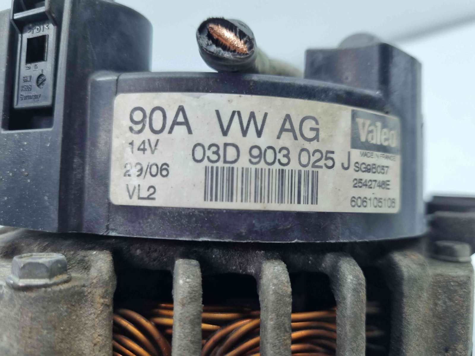 Alternator Seat Ibiza 4 (6L1) [Fabr 2002-2009] 03D90025J 1.2 Benz BXV 51KW / 70CP - imagine 6