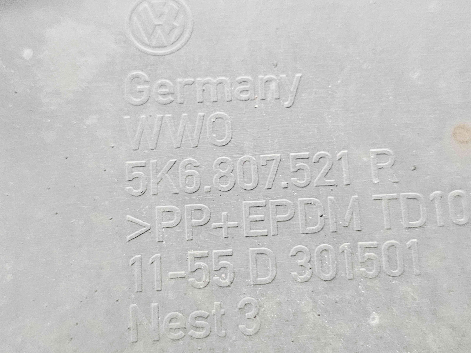 Fusta bara spate Volkswagen Golf 6 (5K1) [Fabr 2009-2013] 5K6807521R - imagine 3