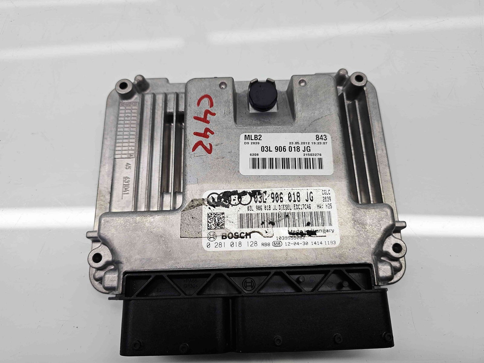Calculator motor ECU AUDI A4 (8K2, B8) [Fabr 2008-2015] 03L906018JG 2.0 TDI CGLC 130KW / 177CP