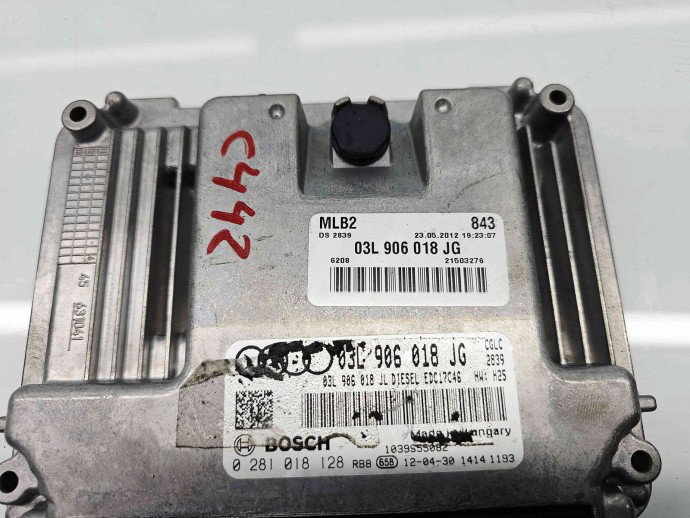 Calculator motor ECU  AUDI A4 (8K2, B8) [Fabr 2008-2015] 03L906018JG 2.0 TDI CGLC 130KW / 177CP