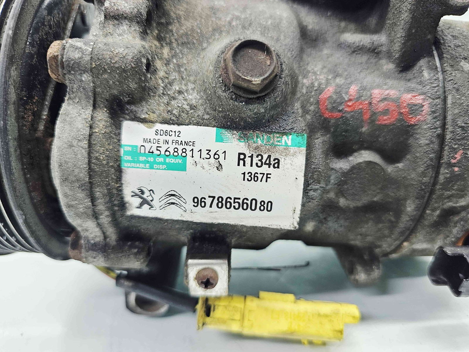 Compresor clima PEUGEOT 308 [Fabr 2007-2013] 9678656080 1.6 HDI DV6DTED 68KW / 92CP - imagine 6