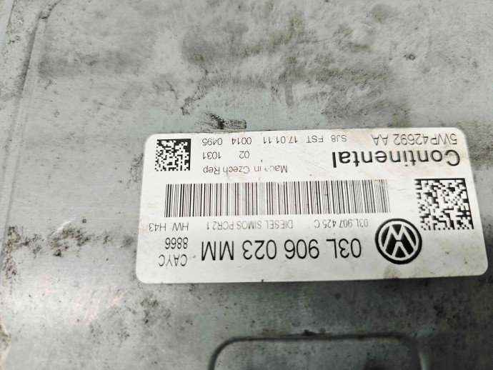 Calculator motor ECU  Skoda Superb II (3T4) [Fabr 2008-2015] 03L906023MM 1.6 TDI CAYC 77KW / 105CP