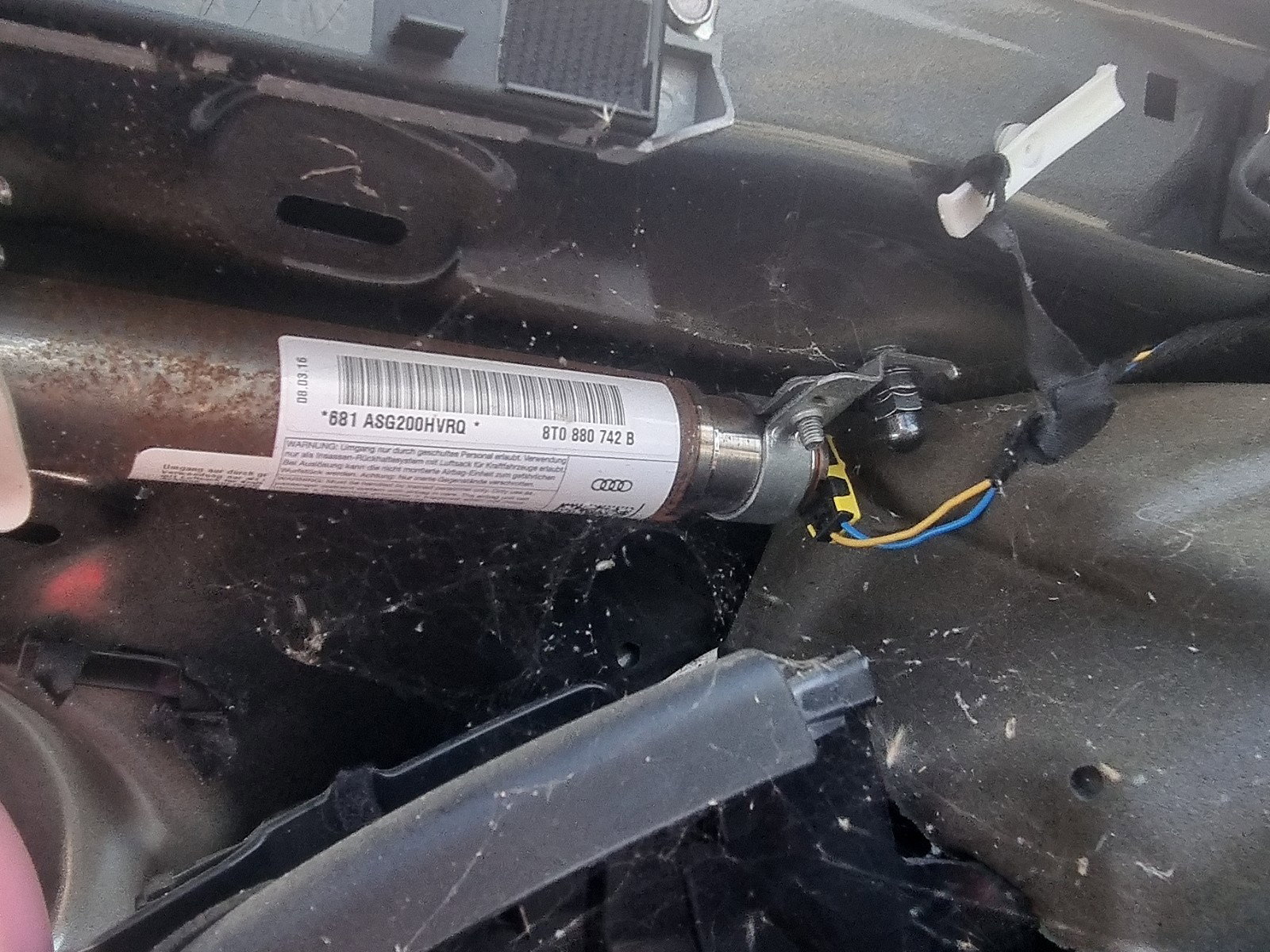 Airbag cortina dreapta AUDI A5 (8T3) [Fabr 2007-2015] 8T0880742B 3.0 TDI CREC 245KW / 333CP - imagine 2