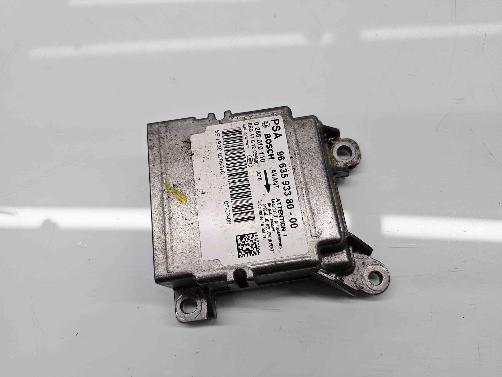 Calculator airbag Peugeot 207 Sedan [Fabr 2007-2012] 9663593380 1.6 HDI 9HZ 80KW / 109CP - imagine 4