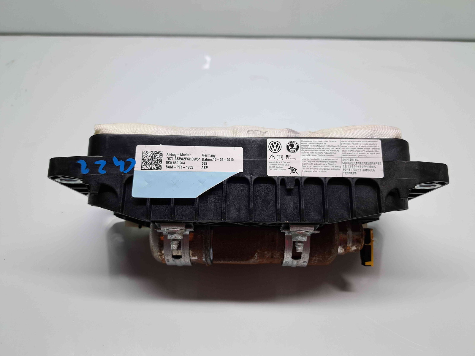 Airbag pasager Volkswagen Golf 6 (5K1) GTI [Fabr 2009-2013] 5K0880204 - imagine 2