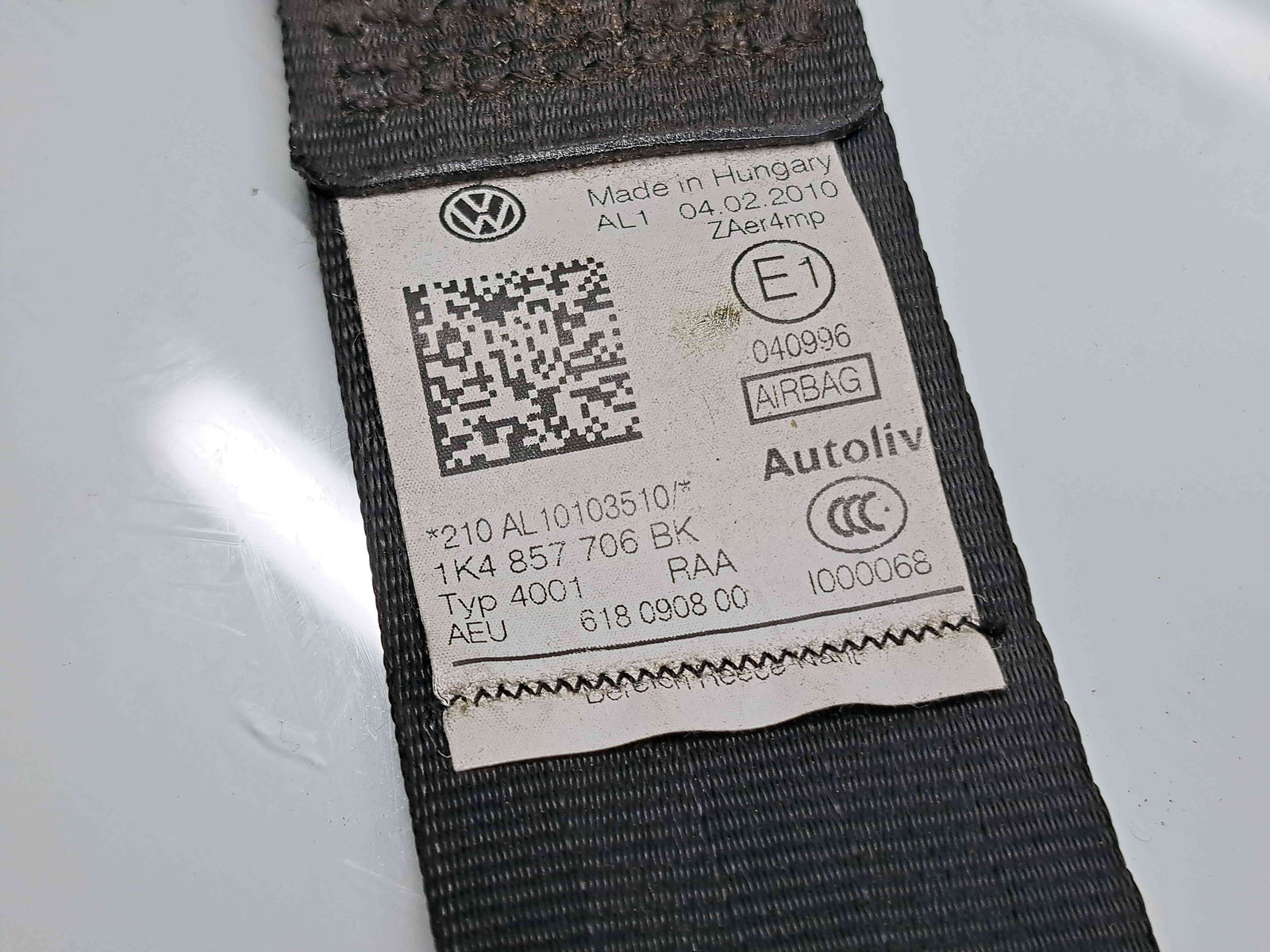 Centura dreapta fata Volkswagen Golf 6 (5K1) GTI [Fabr 2009-2013] 1K4857706BK - imagine 4