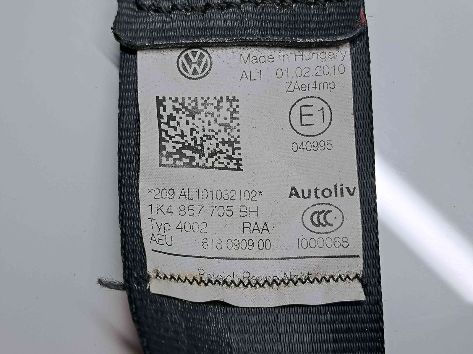 Centura stanga fata Volkswagen Golf 6 (5K1) GTI [Fabr 2009-2013] 1K4857705BH - imagine 4