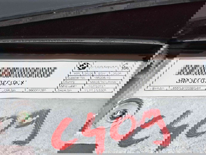  Display bord Bmw 1 (F20) [Fabr 2011-2017] 9270392-04