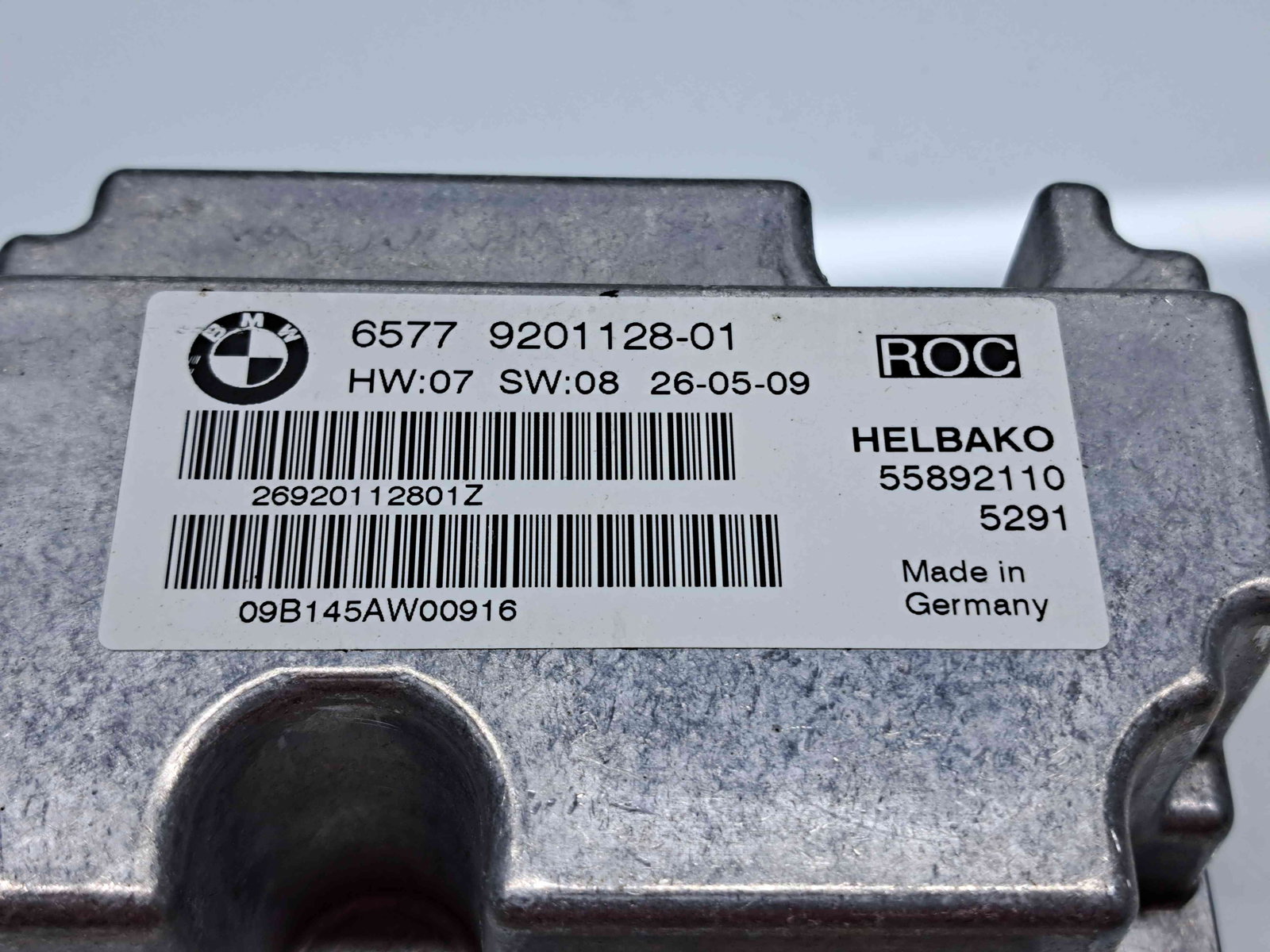 Calculator airbag Bmw 1 cabriolet (E88) [Fabr 2008-2013] 9201128-01 2.0 N47D20 130KW / 177CP - imagine 2