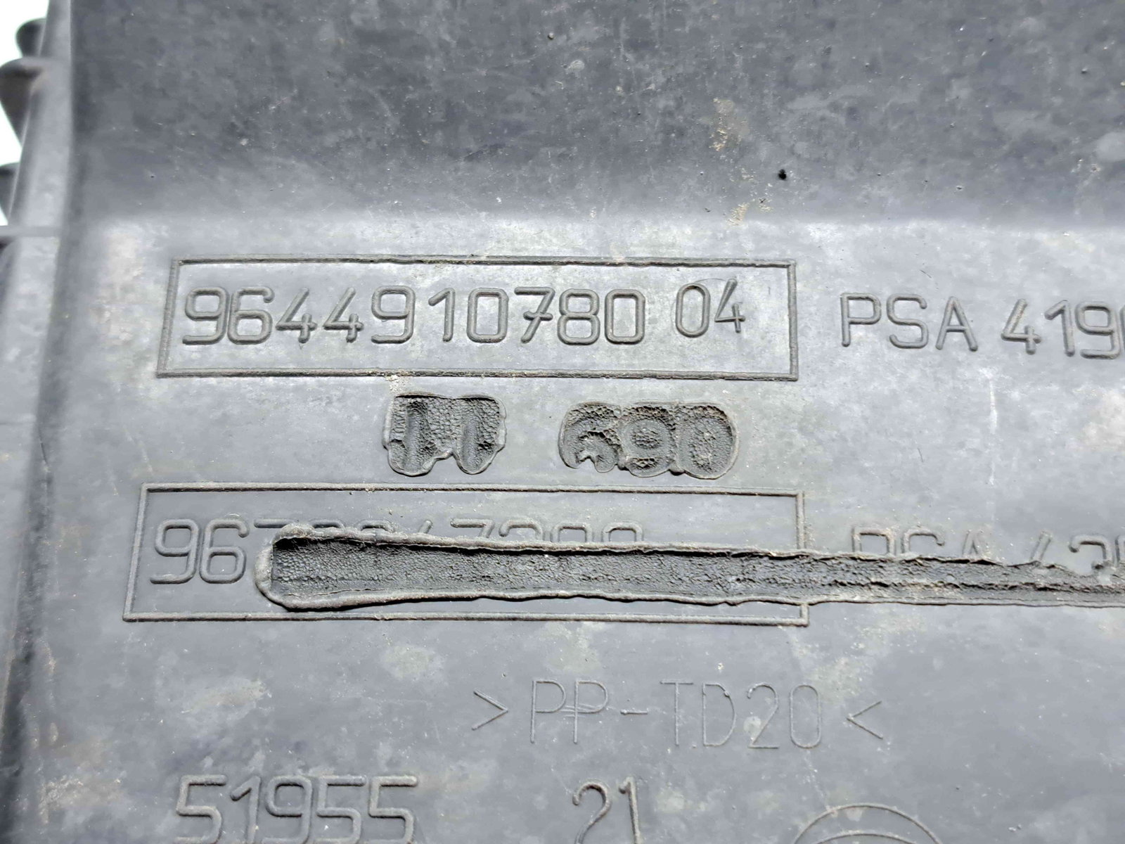 Carcasa filtru aer Peugeot 508 [Fabr 2010-2018] 9644910780 2.0 HDI RHH 120KW / 163CP - imagine 4