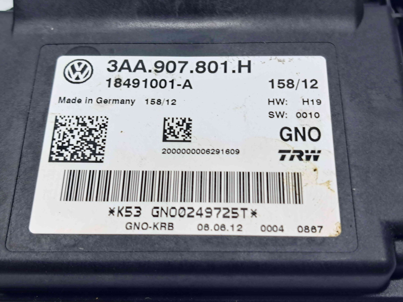 Calculator frana de mana Audi Q3 (8UB) [Fabr 2011-2018] 8AA907801H 2.0 TDI CFFB 103KW / 140CP - imagine 2