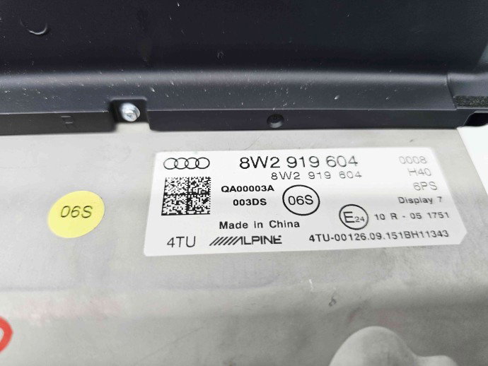  Display bord Audi A4 (8W2, B9) [Fabr 2015-2023] 8W2919604