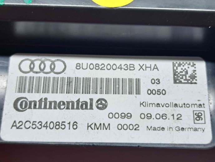  Panou comanda clima Audi Q3 (8UB) [Fabr 2011-2018] 8U0820043B