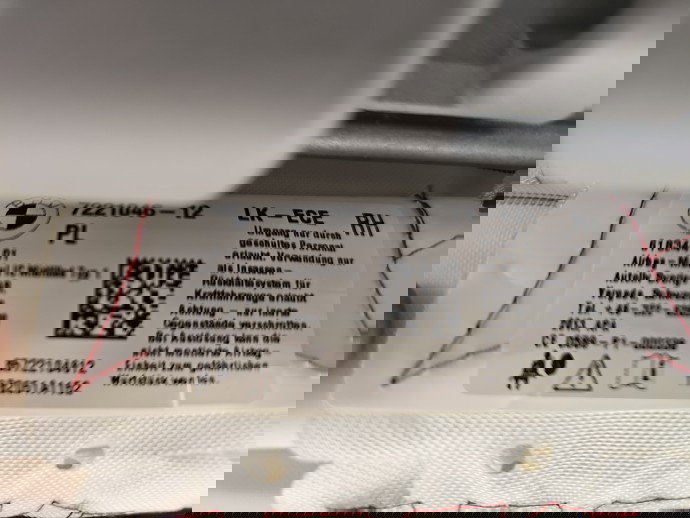  Airbag cortina dreapta Bmw 1 (F20) [Fabr 2011-2017] 7221046