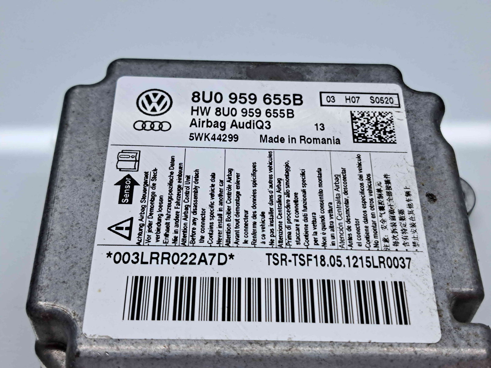 Calculator airbag Audi Q3 (8UB) [Fabr 2011-2018] 8U0959655B 2.0 TDI CFFB 103KW / 140CP - imagine 2