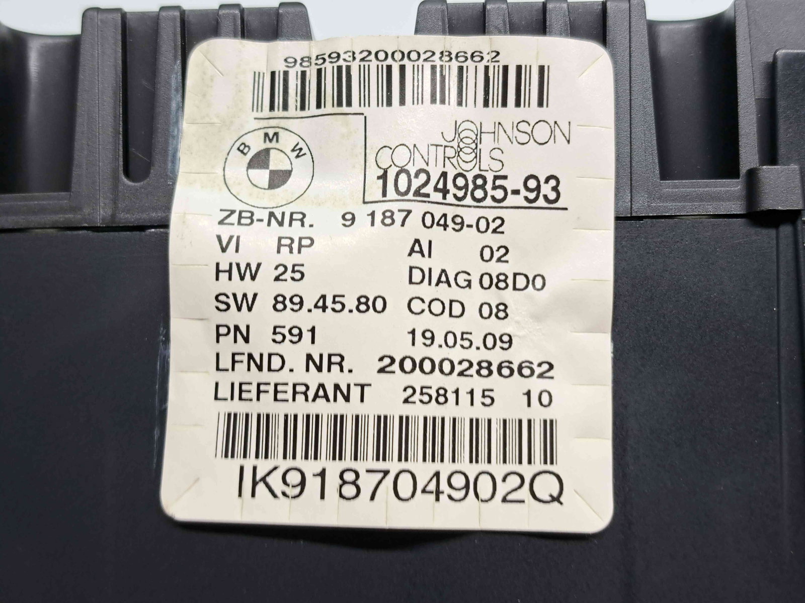 Ceas bord Bmw 1 cabriolet (E88) [Fabr 2008-2013] 9187049-02 - imagine 5