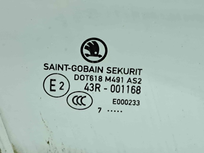 Geam usa dreapta fata Skoda Superb III (3V3) [Fabr 2015-prezent] OEM