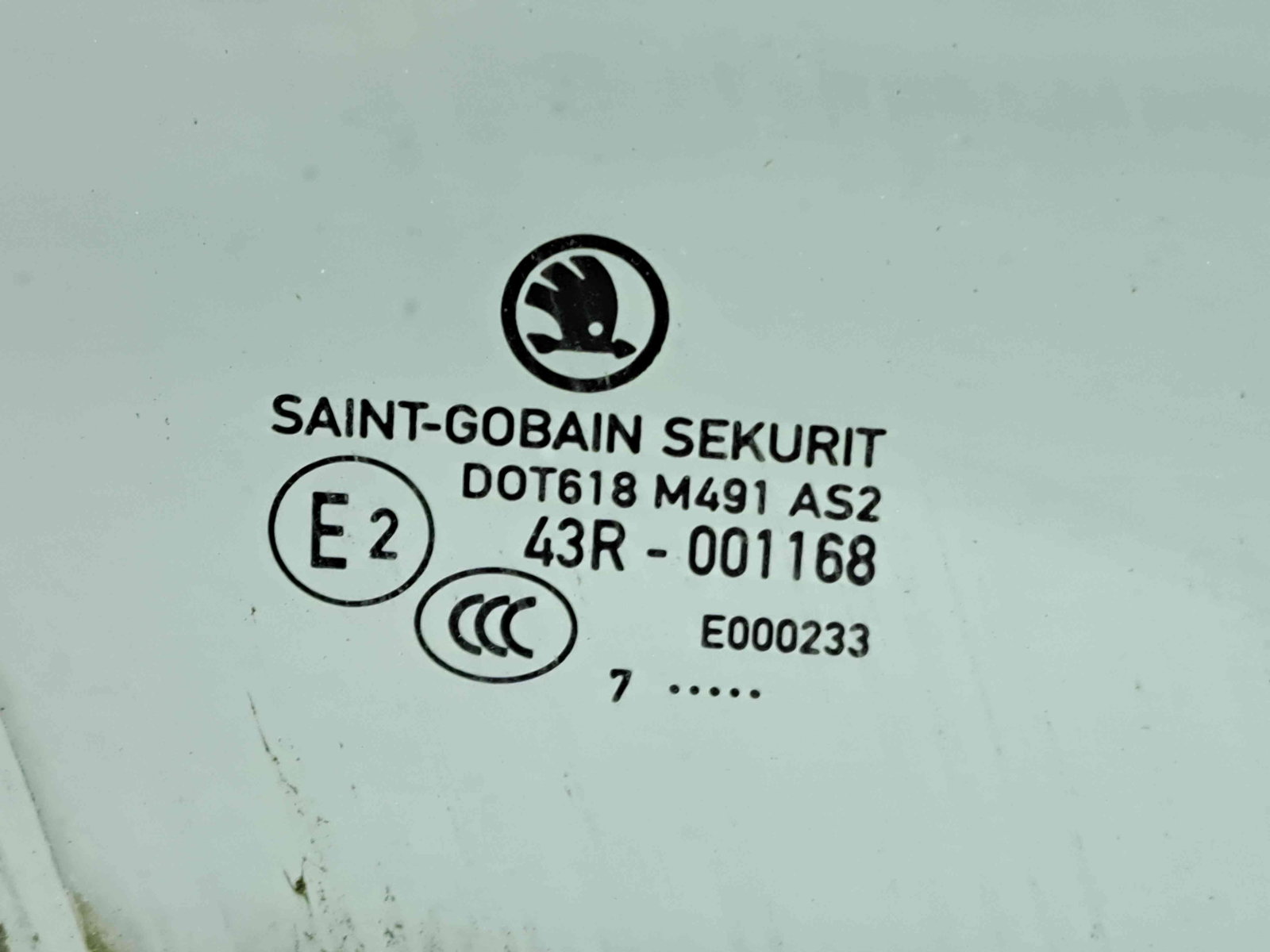 Geam usa dreapta fata Skoda Superb III (3V3) [Fabr 2015-prezent] OEM - imagine 2