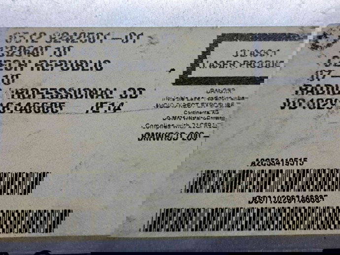  Radio CD Bmw 1 cabriolet (E88) [Fabr 2008-2013] 9242501-01