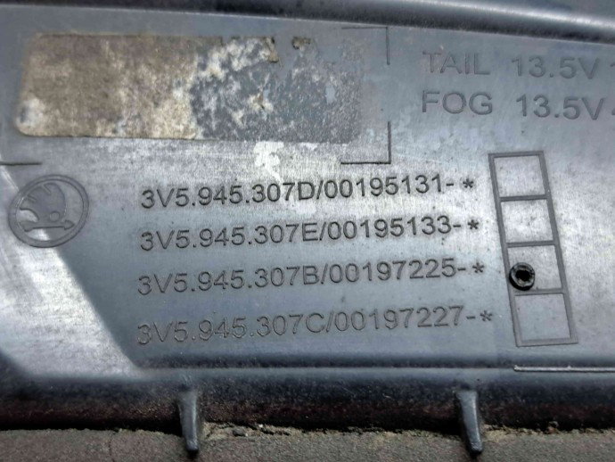  Stop haion stanga Skoda Superb III (3V3) [Fabr 2015-prezent] 8V5345307D