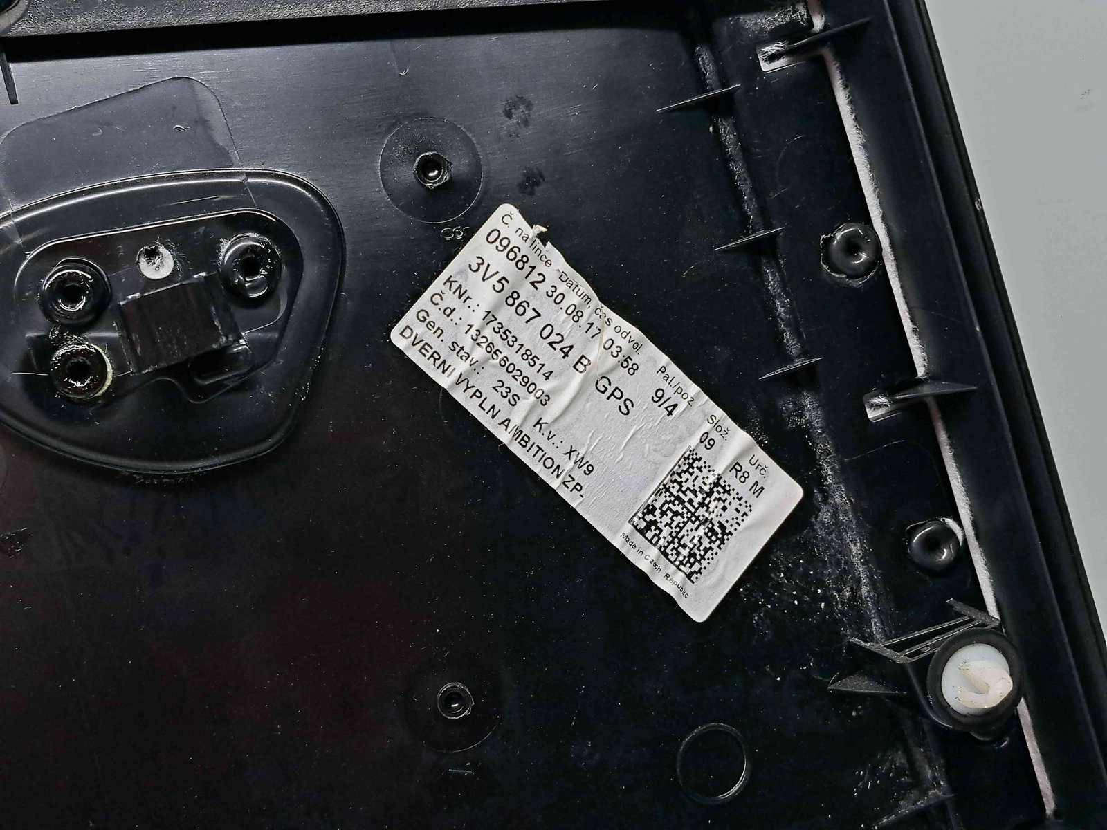 Tapiterie usa dreapta spate Skoda Superb III (3V3) [Fabr 2015-prezent] 8V5867024B - imagine 6