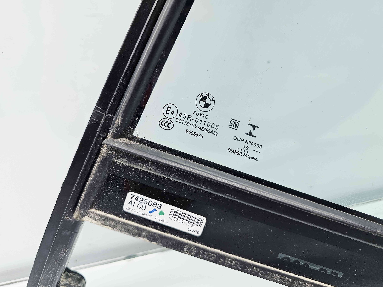 Geam fix usa stanga spate Bmw 3 Saloon (G20) [Fabr 2018-2025] OEM - imagine 2