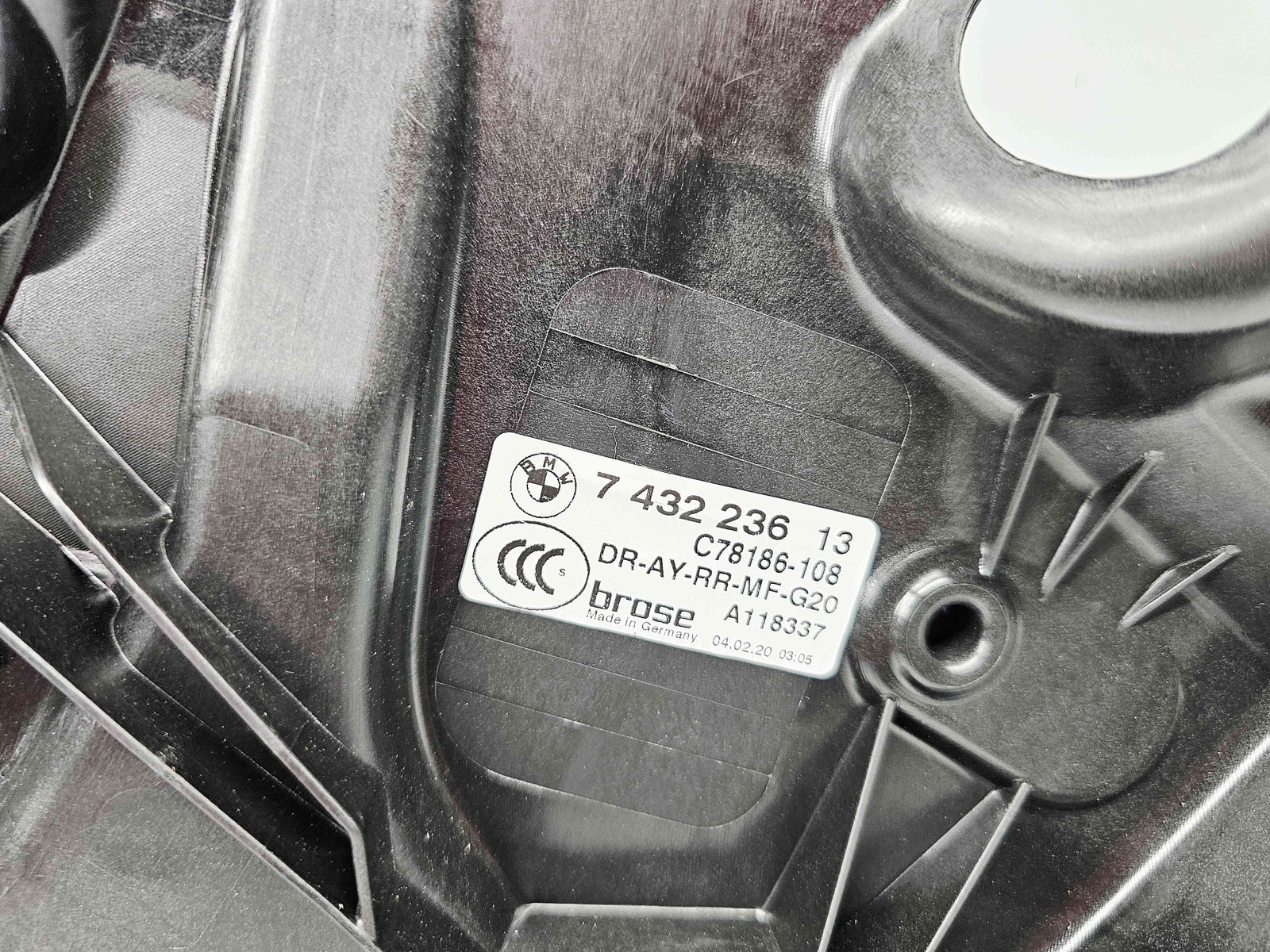 Macara electrica geam dreapta spate Bmw 3 Saloon (G20) [Fabr 2018-2025] 7432236 - imagine 3