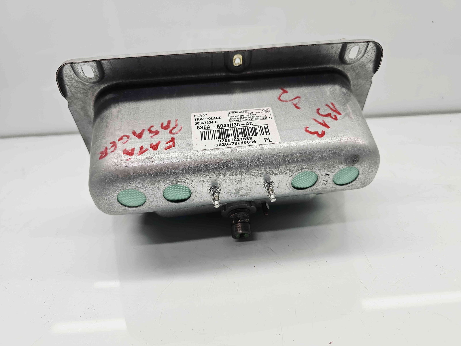 Airbag pasager Ford Fiesta 5 [Fabr 2001-2010] 6S6A-A044H30-AC - imagine 2