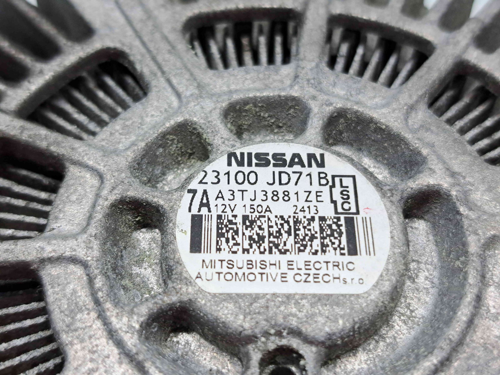 Alternator Nissan Qashqai [Fabr 2007-2014] Facelift 23100JD71B 2.0 DCI M9R 110KW / 150CP - imagine 5