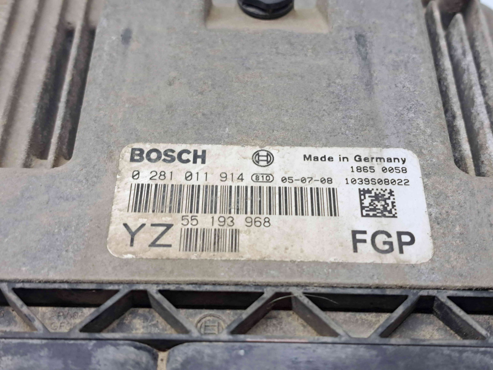 Calculator motor ECU Opel Vectra C [Fabr 2003-2008] 0281011914 1.9 CDTI Z19DT 88KW / 120CP - imagine 3